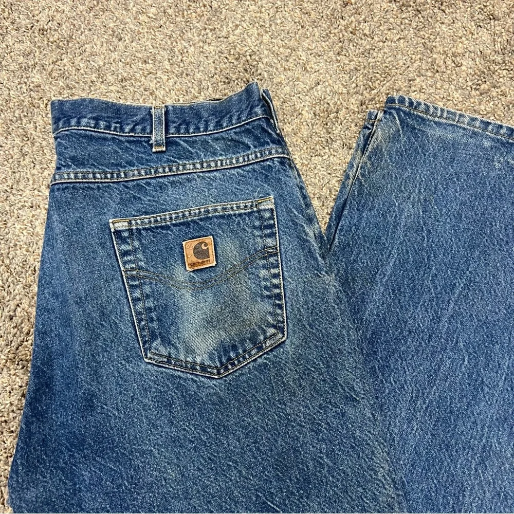 Vintage carhartt jeans‎ mens 40 x 34 relaxed fit denim workwear western cowboy - Picture 6 of 16